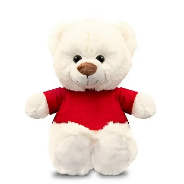 Josh White Plush teddy bear Bijela Crvena