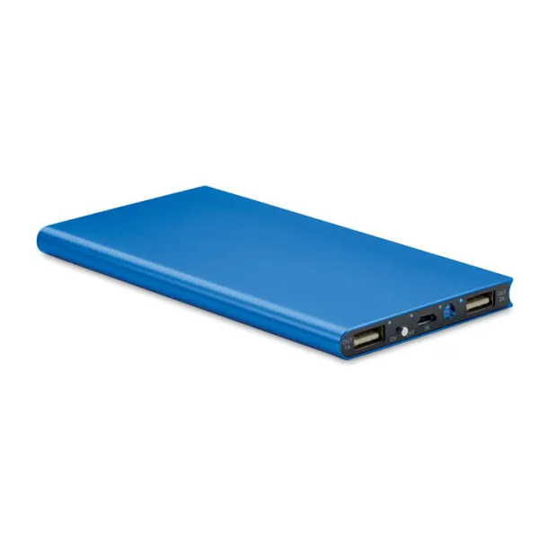 SOLAR POWERFLAT Solar power bank 8000 mAh Royal blue