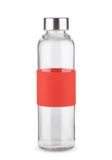 GLASSI Glass bottle  520 ml czerwony