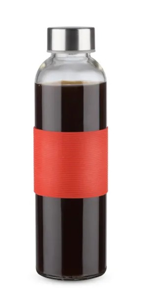 GLASSI Glass bottle  520 ml czerwony