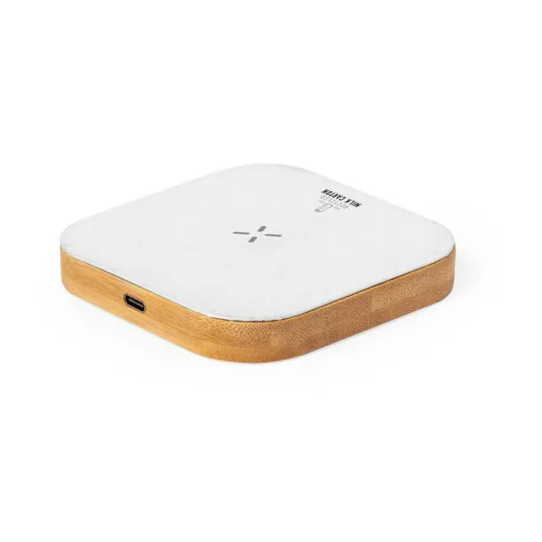  Wireless charger 15W made from recycled milk cartons Bijela