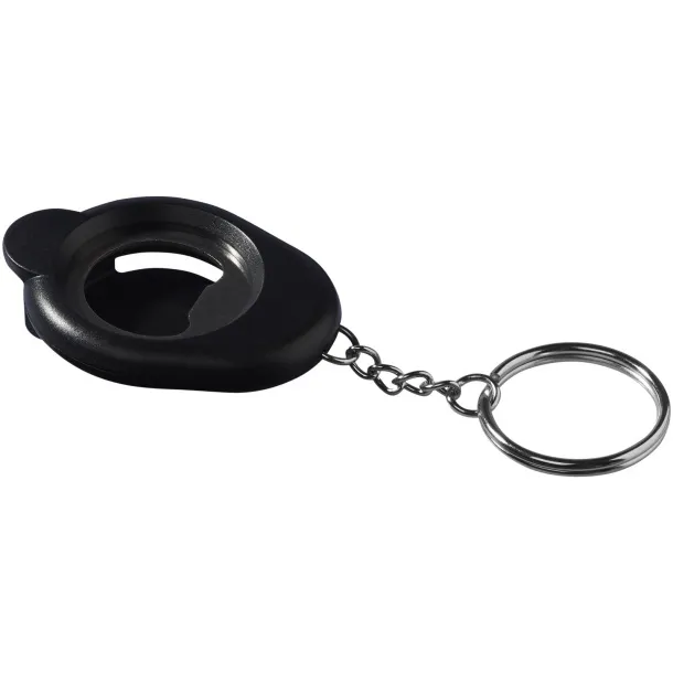 Cappi privjesak za ključeve s otvaračem za boce - Bullet Solid black