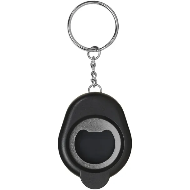 Cappi bottle opener key chain - Bullet Solid black