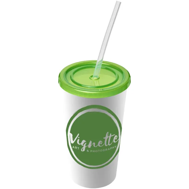 Brite-Americano® 350 ml double-walled stadium cup Lime