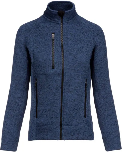  LADIES' FULL ZIP HEATHER JACKET - Kariban Navy Melange