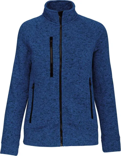  LADIES' FULL ZIP HEATHER JACKET - Kariban Light Royal Blue Mélange