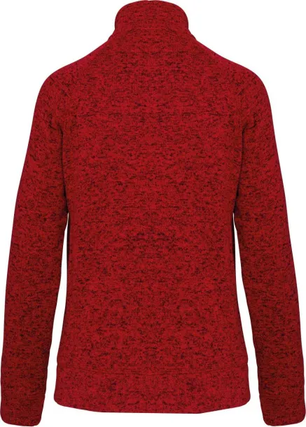  LADIES' FULL ZIP HEATHER JACKET - Kariban Red Melange