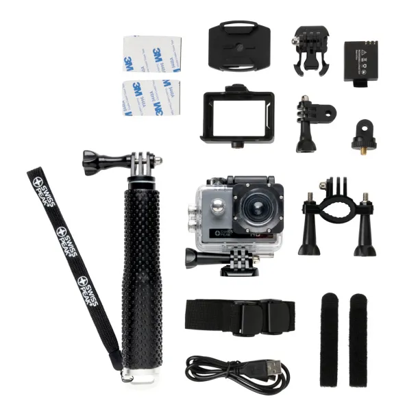  Swiss Peak action camera set - Swiss Peak Cool Grey 9 Black