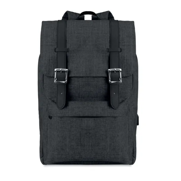 RIGA Backpack in 600D polyester Black