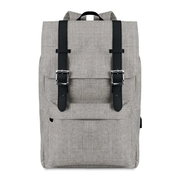 RIGA Backpack in 600D polyester Grey