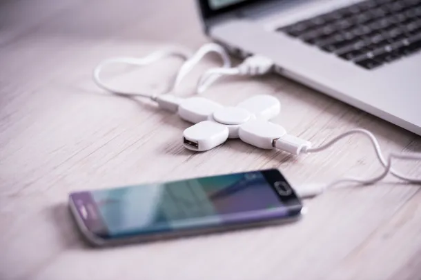 Kuler spinner USB hub White White