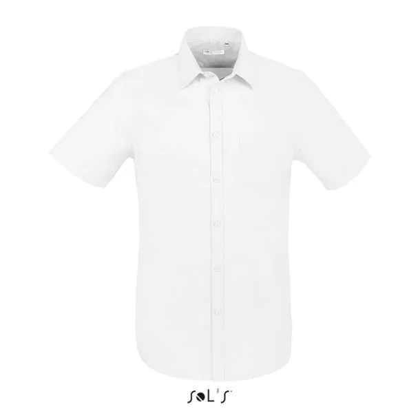  SOL'S BRISBANE FIT - SHORT SLEEVE OXFORD MEN'S SHIRT - SOL'S White