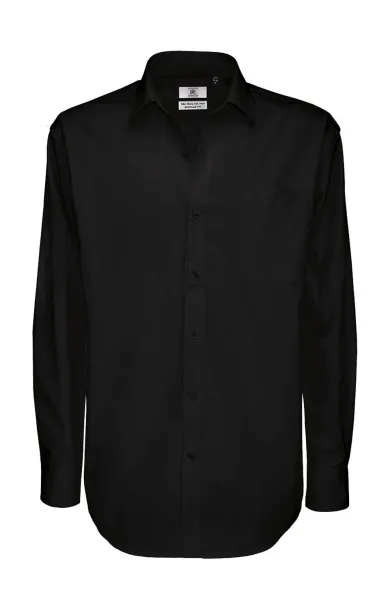  Sharp LSL/men Twill Shirt - B&C Black