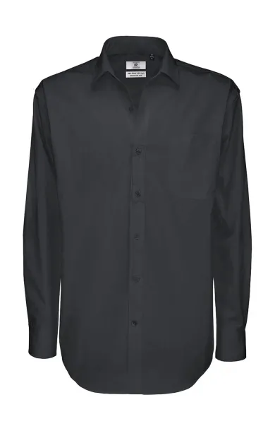  Sharp LSL/men Twill Shirt - B&C Tamno siva