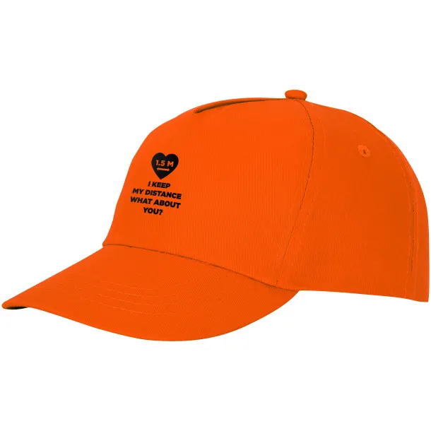 Feniks 5 panel cap - Elevate Essentials Orange