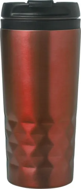 LORRAINE Stainless steel mug Crvena