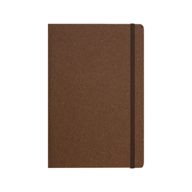 ECO A5 notebook with elastic band Brown