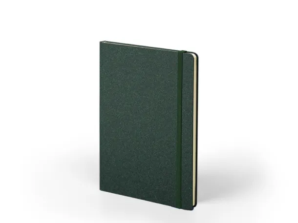 ECO A5 notebook with elastic band Green