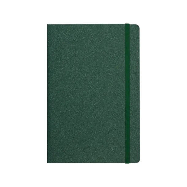 ECO A5 notebook with elastic band Green