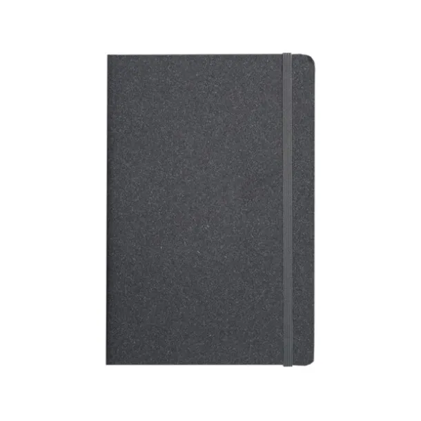 ECO A5 notebook with elastic band Black