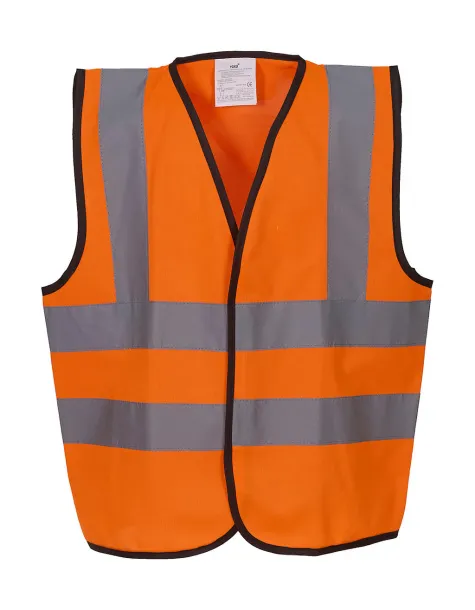  Kids Fluo 2 Band + Brace Waistcoat - Yoko Fluo Orange