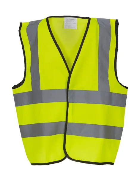  Kids Fluo 2 Band + Brace Waistcoat - Yoko Fluo Yellow