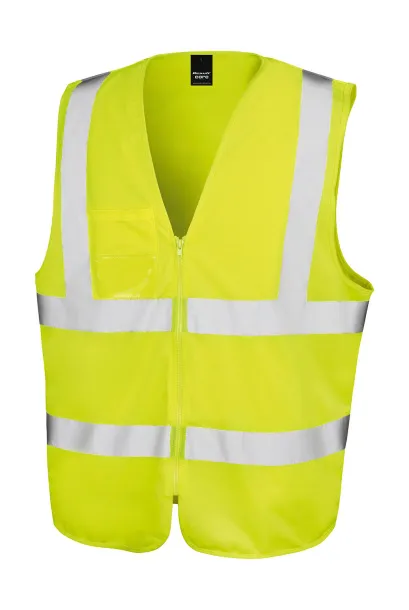  Sigurnosni prsluk s patentnim zatvaračem - Result Safe-Guard Fluorescent Yellow