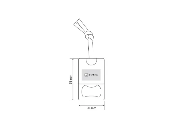 TIMBER bottle opener Cream Bež