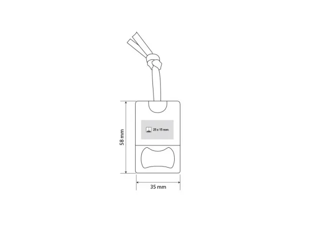 TIMBER bottle opener Cream Bež