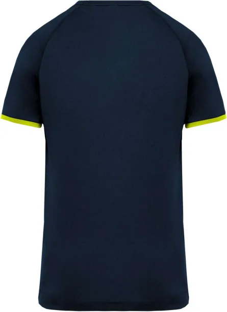  PERFORMANCE T-SHIRT - Proact Navy Heather Fluorescent Yellow