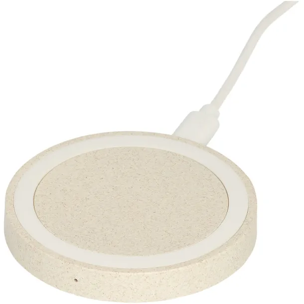 Naka 5W wheat straw wireless charging pad - Avenue Beige