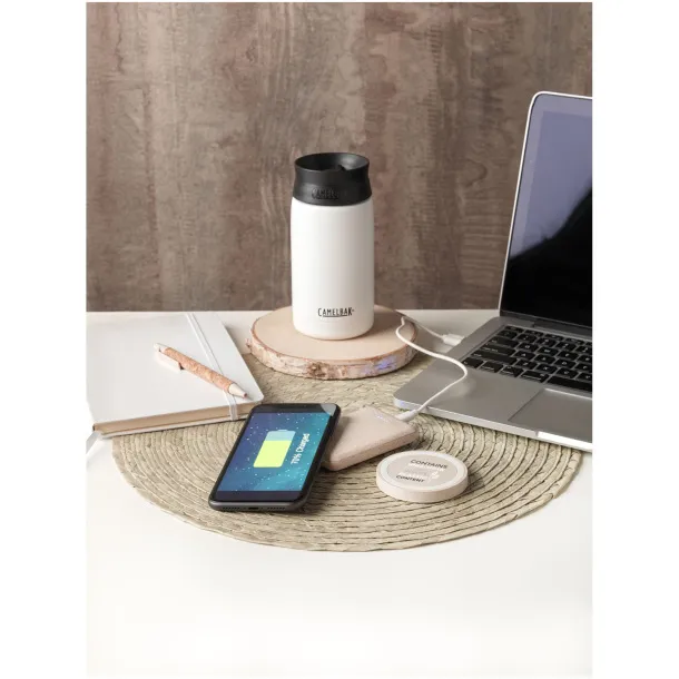 Naka 5W wheat straw wireless charging pad - Avenue Beige