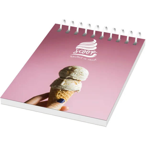 Desk-Mate® wire-o A7 notebook PP cover White