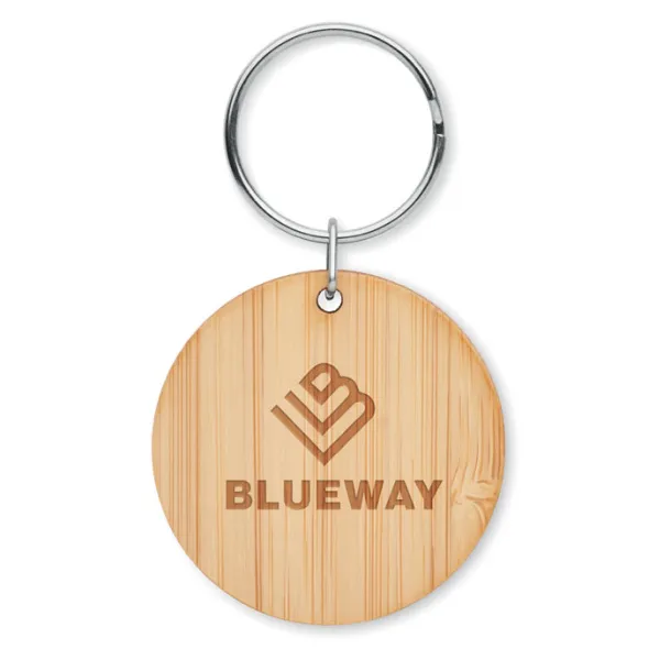 ROUNDBOO Round bamboo key ring Wood