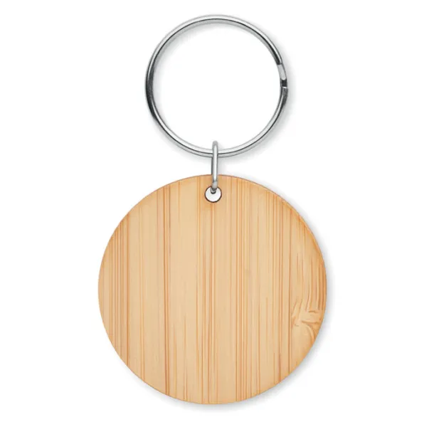 ROUNDBOO Round bamboo key ring Wood