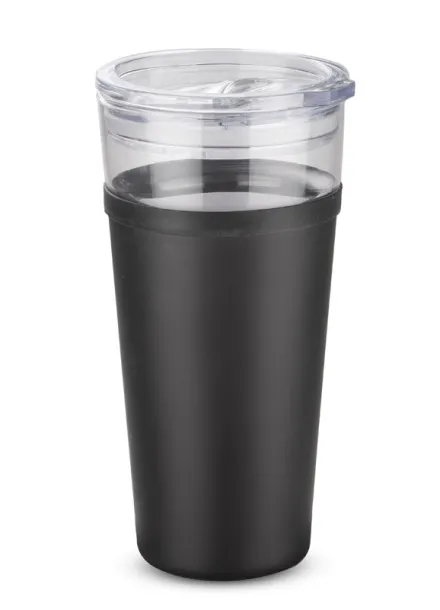 GLATT Glass mug  428 ml Black