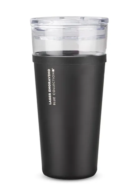 GLATT staklena šalica 428 ml BLACK