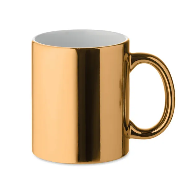 HOLLY Ceramic mug metallic 300 ml Gold