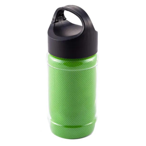 FEEL COOL sports bottle with refreshing towel Light green