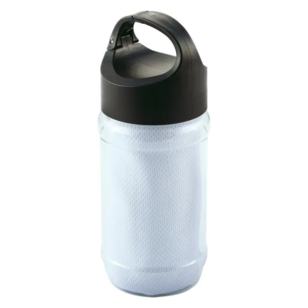 FEEL COOL sports bottle with refreshing towel White