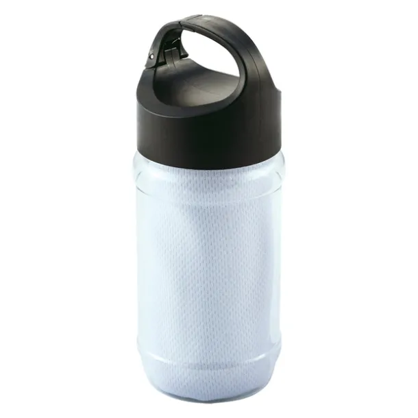 FEEL COOL sports bottle with refreshing towel White