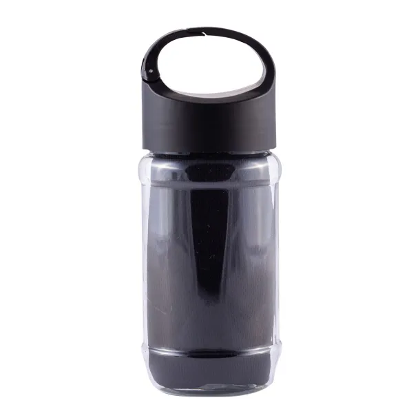 FEEL COOL sports bottle with refreshing towel Black