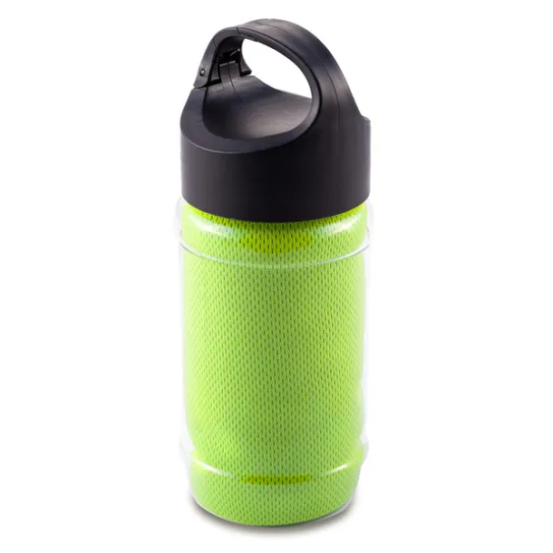 FEEL COOL sports bottle with refreshing towel Green