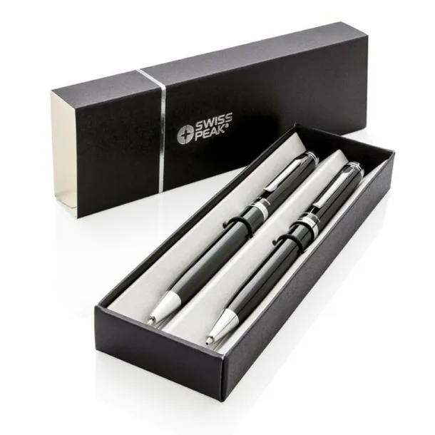  Swiss Peak writing set, ball pen and mechanical pencil black