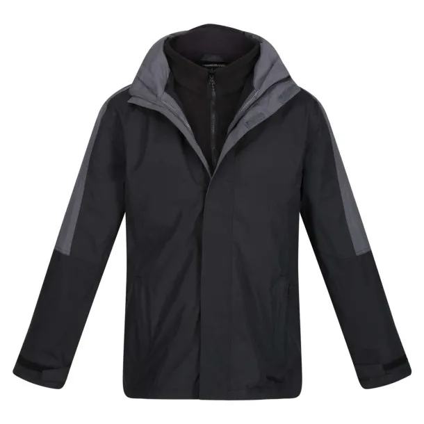  MEN'S DEFENDER III WATERPROOF 3-IN-1 JACKET - Regatta Black Seal Grey