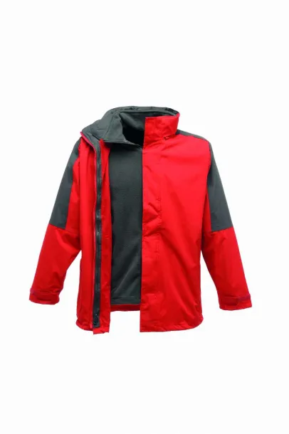  MEN'S DEFENDER III WATERPROOF 3-IN-1 JACKET - Regatta Paprika Red Seal Grey