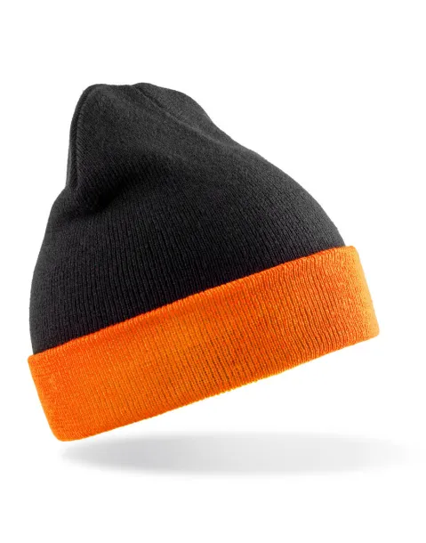  Recycled Black Compass Beanie - Result Recycled Black Narančasta