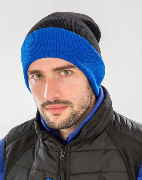  Recycled Black Compass Beanie - Result Recycled