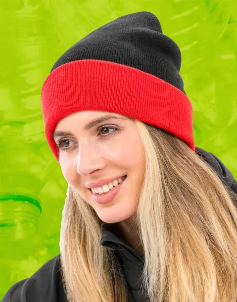  Recycled Black Compass Beanie - Result Recycled