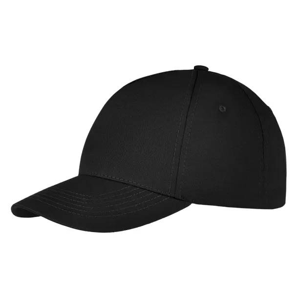 DEBBI ORGANIC Organic cotton cap - 5 panels Black